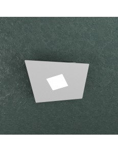 TOP LIGHT: Note plafoniera LED quadrato 1 luce grigio 24x23cm in offerta