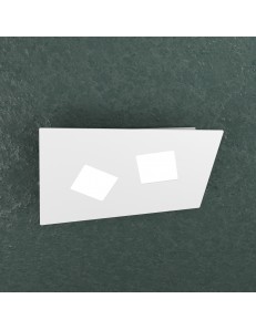 TOP LIGHT: Note plafoniera LED rettangolare 2 luci bianco per ingresso 35x23cm in offerta