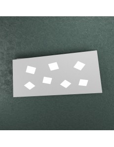 TOP LIGHT: Note plafoniera LED rettangolare grigio 80x47cm in offerta