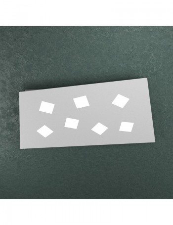 TOP LIGHT: Note plafoniera LED rettangolare grigio 80x47cm in offerta
