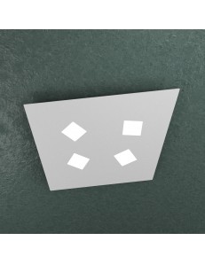 TOP LIGHT: Note plafoniera LED quadrato grigio per cucina 55x50cm in offerta