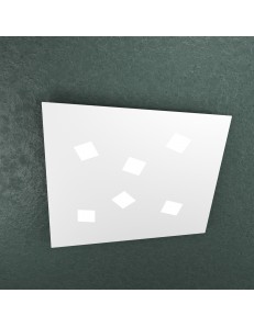TOP LIGHT: Note plafoniera LED quadrato bianco 73x70cm in offerta