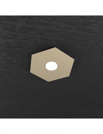 TOP LIGHT: Hexagon plafoniera LED 1 luce colore sabbia 25x29cm in offerta