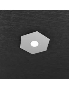 TOP LIGHT: Hexagon plafoniera LED 1 luce grigio 25x29cm in offerta