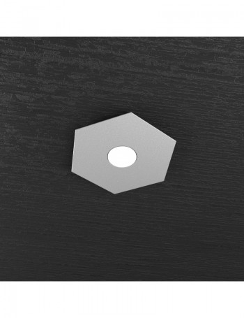 TOP LIGHT: Hexagon plafoniera LED 1 luce grigio 25x29cm in offerta