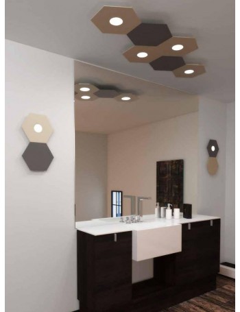 TOP LIGHT: Hexagon plafoniera LED 1 luce bianco25x29cm in offerta TOP LIGHT: Hexagon plafoniera LED 1 luce bianco25x29cm in offerta