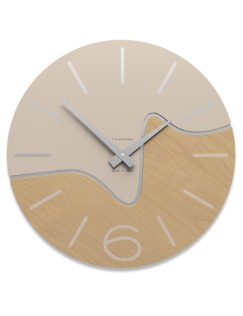 CALLEADESIGN: Oliver orologio moderno da parete legno sabbia in offerta