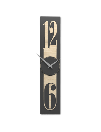 CALLEADESIGN: Thin orologio da parete rovere decape' in legno rettangolare in offerta