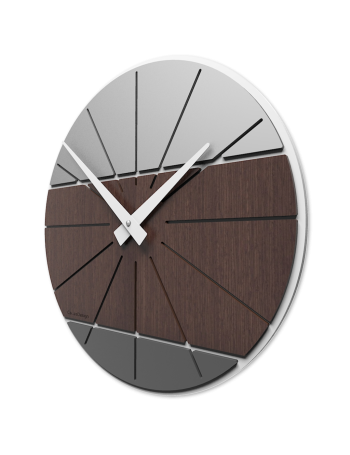 CALLEADESIGN: Benja-cub orologio da parete moderno in legno wenge' 35cm in offerta