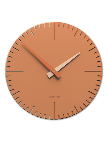 CALLEADESIGN: Exacto orologio parete in legno abbronzato 36cm in offerta