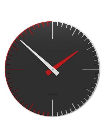 CALLEADESIGN: Exacto orologio parete moderno in legno antracite 36cm in offerta