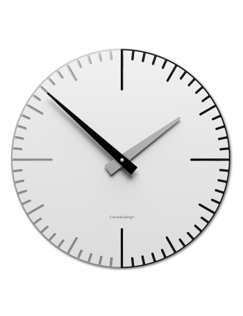 CALLEADESIGN: Exacto orologio parete moderno in legno bianco 36cm in offerta