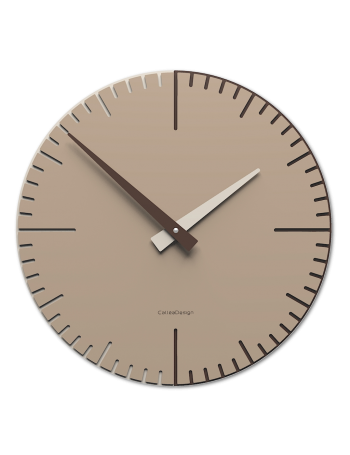 CALLEADESIGN: Exacto orologio parete moderno in legno caffelatte 36cm in offerta