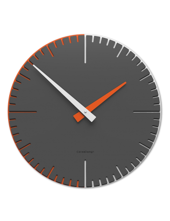 CALLEADESIGN: Exacto orologio parete moderno in legno grigio quarzo 36cm in offerta