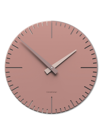 CALLEADESIGN: Exacto orologio parete moderno in legno rosa nuvola 36cm in offerta
