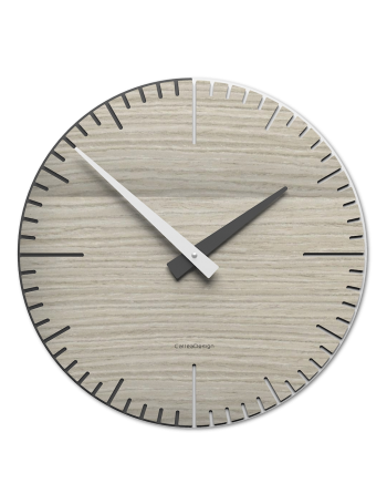 CALLEADESIGN: Exacto orologio parete moderno in legno rovere breeze 36cm in offerta