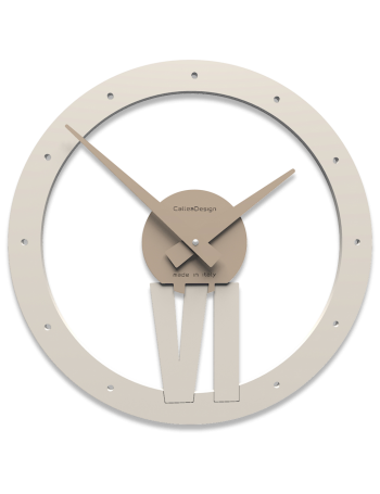 CALLEADESIGN: Xavier orologio da parete rotondo legno caffelatte in offerta