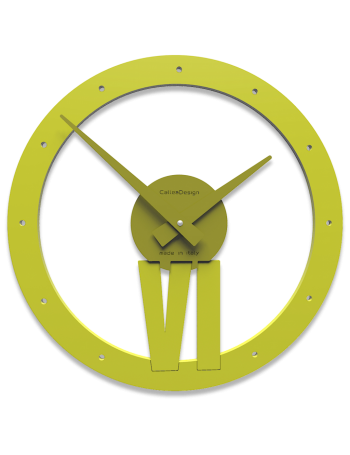 CALLEADESIGN: Xavier orologio da parete rotondo legno verde oliva in offerta