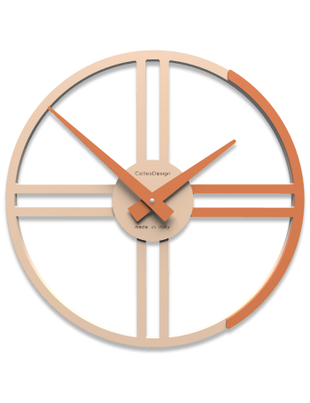 CALLEADESIGN: Gaston orologio da parete rotondo legno terracotta in offerta