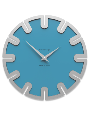 CALLEADESIGN: Roland orologio da parete rotondo legno blu luce in offerta