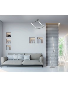 ONDALUCE: Nodo plafoniera design moderna LED 43w bianco opaco 100cm in offerta 2