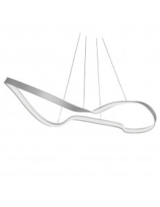 ONDALUCE: Spark sospensione LED moderna silver 130cm in offerta