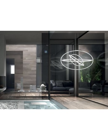 ONDALUCE: O'ring sospensione LED moderna anelli orientabili bianca in offerta