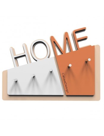 CALLEADESIGN: Home appendichiavi da parete magnetico moderno legno color terracotta in offerta