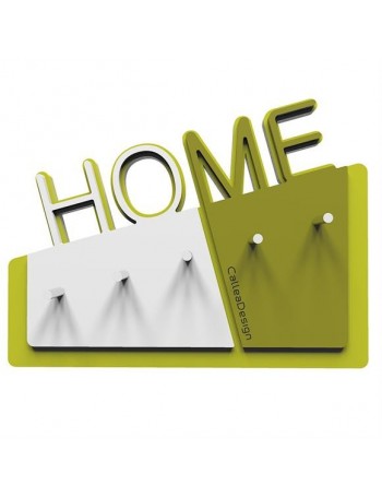 CALLEADESIGN: Home appendichiavi da parete magnetico moderno legno color bianco verde oliva in