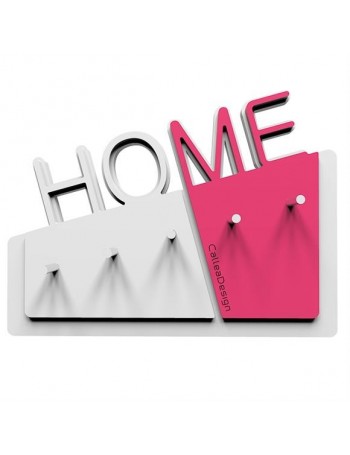 CALLEADESIGN: Home appendichiavi da parete magnetico moderno legno color fucsia in offerta