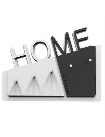 CALLEADESIGN: Home appendichiavi da parete magnetico moderno legno color bianco nero in offerta