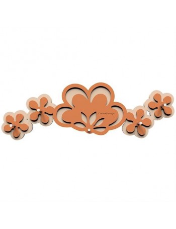 CALLEADESIGN: Appendichiavi da parete moderno magnetico legno colore terracotta in offerta