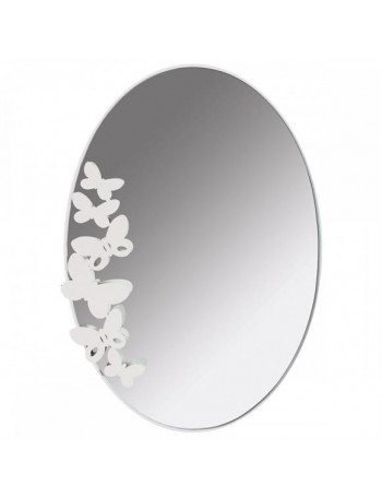 ARTI e MESTIERI: Butterfly specchio da parete design farfalle bianche in offerta