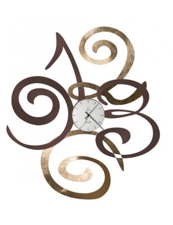 ARTI e MESTIERI: Filomena orologio da parete grande marrone oro 93cm in offerta