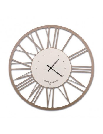 ARTI e MESTIERI: Big orologio da parete moderno numeri romani beige 120cm in offerta