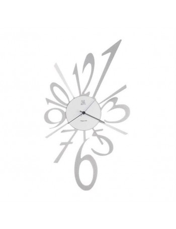 ARTI e MESTIERI: Big bang orologio da parete moderno numeri colore alluminio 55cm in offerta
