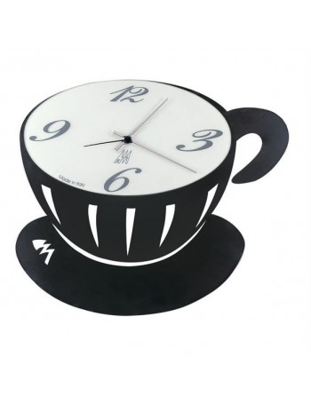ARTI e MESTIERI: Pausa orologio da parete nero per cucina quadrante vetro in offerta