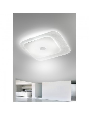 ANTEALUCE: Fuoriskema square plafoniera LED bianco 55x55cm in offerta