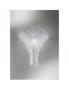ANTEALUCE: Preziosa applique foglia cristallo trasparente in offerta 2