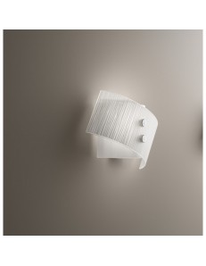 ANTEALUCE: Fold applique vetro bianco 25cm in offerta 2