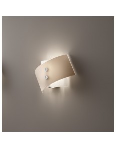 ANTEALUCE: Fold applique vetro tortora 25cm in offerta 2