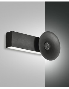 FABAS LUCE: Aretha applique LED 10w nera con altoparlante bluetooth incorporato in offerta