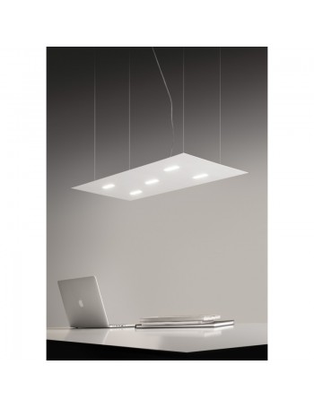 ANTEALUCE: Tratto sospensione LED metallo 90x40cm in offerta