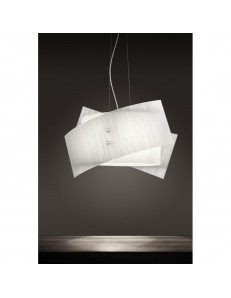 ANTEALUCE: Fold sospensione vetro bianco 42cm in offerta