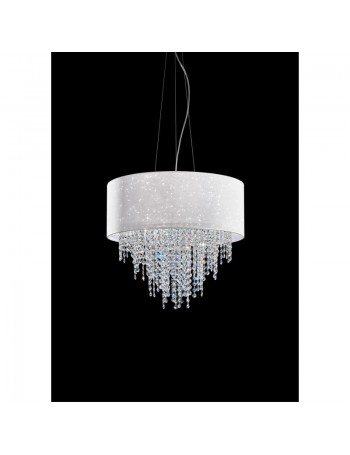 ANTEALUCE: Sospensione glitter con cristalli a cascata 55cm in offerta