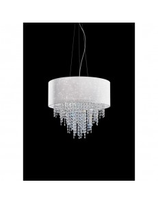 ANTEALUCE: Sospensione glitter con cristalli a cascata 75cm in offerta