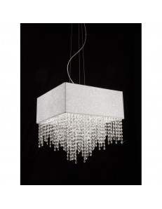 Spark sospensione tessuto glitter con cristalli a cascata 2
