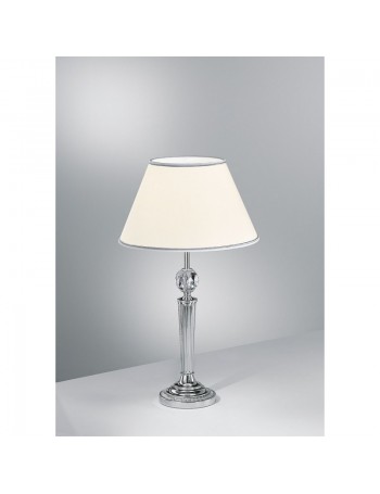 ANTEALUCE: Venice lumetto cromo paralume panna 25cm in offerta