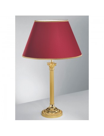 ANTEALUCE: President lume oro con paralume bordeaux 45cm in offerta