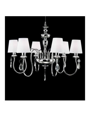 ONDALUCE: Alias lampadario 8 luci in metallo cromo in offerta